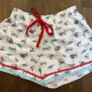 Bella Bliss Girls Nautical Sailboat Lounge Shorts Sz 8
